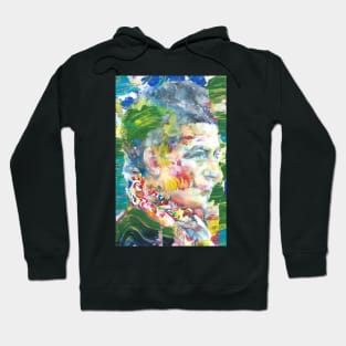 SIMONE DE BEAUVOIR oil and watercolor portrait Hoodie